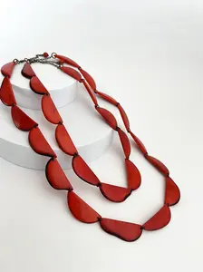Andrea Necklace (Scarlet Red)