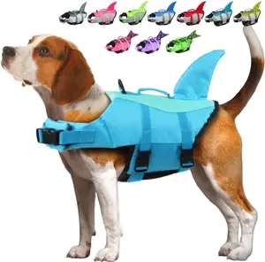 Dog Life Jacket, Ripstop Dog Lifesaver Vests with Rescue Handle, Swimsuit Preserver