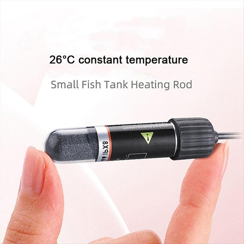 USB Mini Aquarium Heating Rod for Fish Tank 26°C Constant Temperature Heater Submersible Thermostat 10W