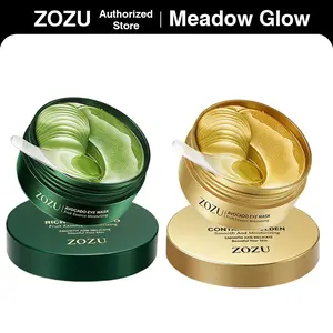 [ZOZU Authorized Store] Avocado & Gold Eye Mask Duo - Alternate Day and Night Use Eye Mask – Reduces Periocular Fine Lines & Eye Bag Care, Fades Dark Circles - Hydrating Moisturizing Skincare Product