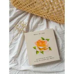 Mosaic the Label's Hand-Illustrated Affirmation Card Deck & Wooden Stand