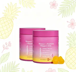 【Save Cash!】60 Count Hawaiian Pineapple Her Juicy Feminine Probiotic Gummies with Slippery Elm, Science-Backed Supplement to Maintain Healthy Intimate pH and Natural Moisture for Wome