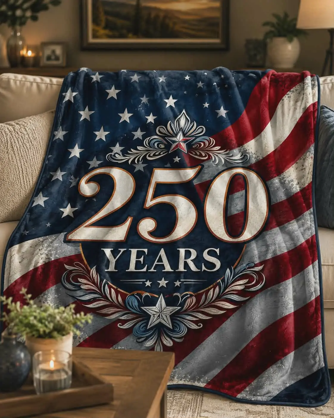 America's 250th Anniversary Blanket