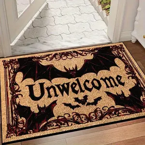 Multi-Space Non-Slip Comfortable Floor Mat, 1pc Halloween Horror Pumpkin Style, Themed Design Easy to Clean, Suitable for Kitchen, Bedroom & Living Room