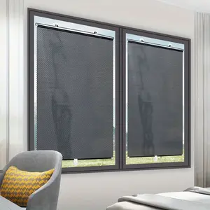 Universal Roller Blinds Suction Cup Sunshade Blackout Curtain Car Bedroom Kitchen Office Window Sun-shading Curtains Nail-free Blackout Window Cover