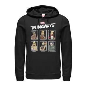 Men's Marvel Runaways Yearbook Portrait Pull Over Hoodie