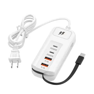 Type C PD Fast Desktop Charging Station, Multi-Device USB C Charging Hub for iPhone/iPad/Mac/Samsung/Google Pixel/LG for Phone, Tablet