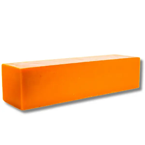 Ammoya Naturals Turmeric & Kojic Acid Carrot-Infused Goat Milk Loaf Soap Bar (Single Item, 2 lb-3 lb) - Brightening, Hydrating, Exfoliating Bath & Body Cleanser for Adults, All Skin Types, Lemon & Lavender Freshness, 24-Month Shelf Life, US Use