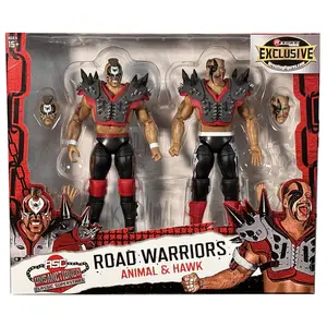 (Variant Grey) Road Warriors - RSC Unsanctioned Classic Superstars Exclusive 2-Pack Ringside Collectibles Toy Wrestling Action Figures
