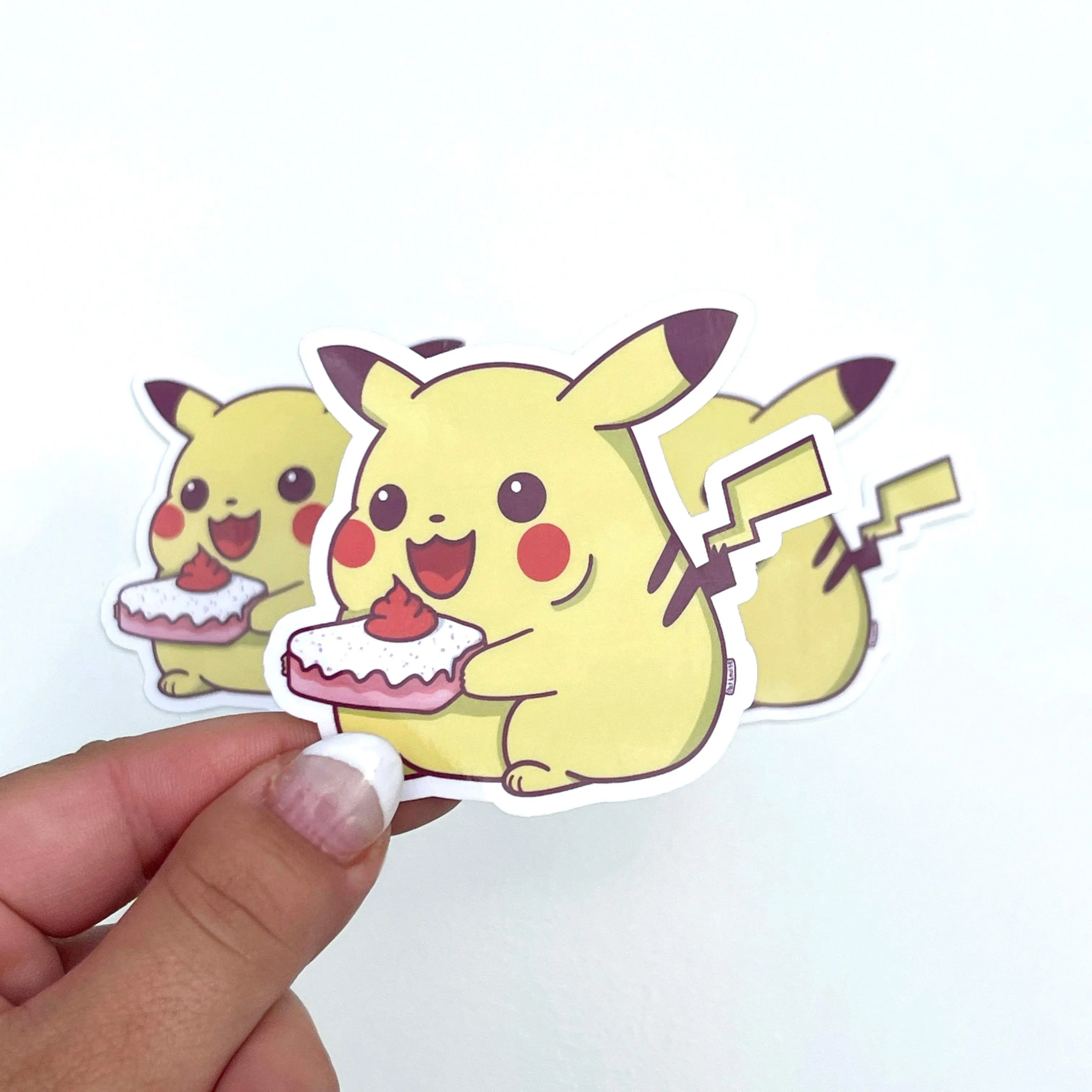 Chubster Pikachu  Sticker - Clear Vinyl