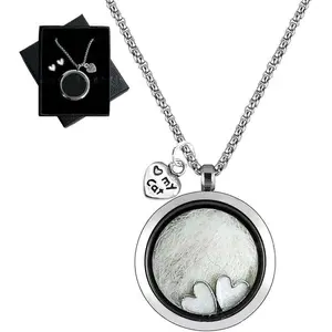 Pet Memorial Glass Photo Frame Pendant, DIY Pet Hair Keepsake, Storage Hanging Ornament, Personalized Tribute Gift