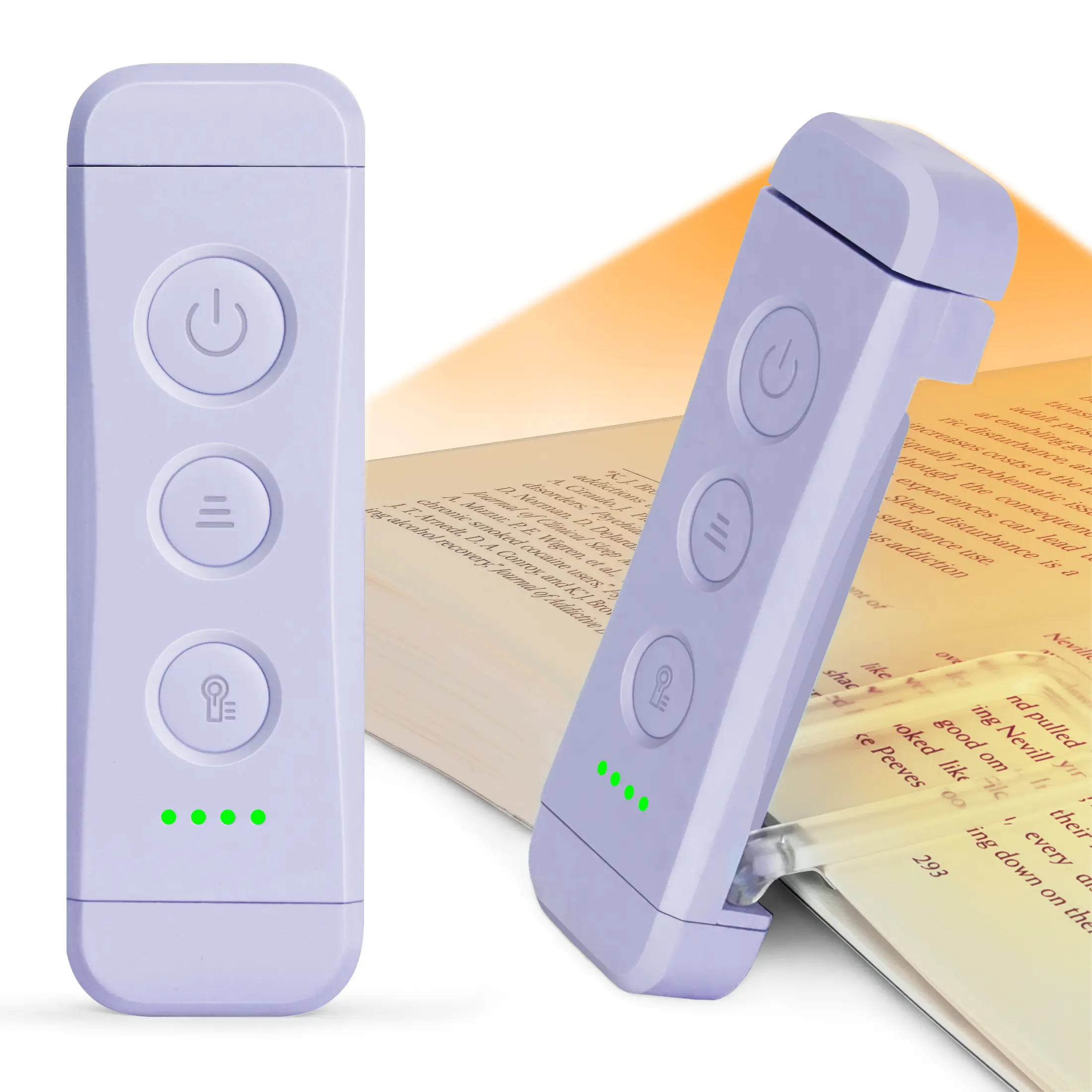 [Mid-Year Gift] Glocusent USB Rechargeable Book Light for Reading in Bed, Portable Clip-on LED Reading Light, 3 Amber Colors & 5 Brightness Dimmable, Compact & Long Lasting, Perfect for Book Lovers, Kids