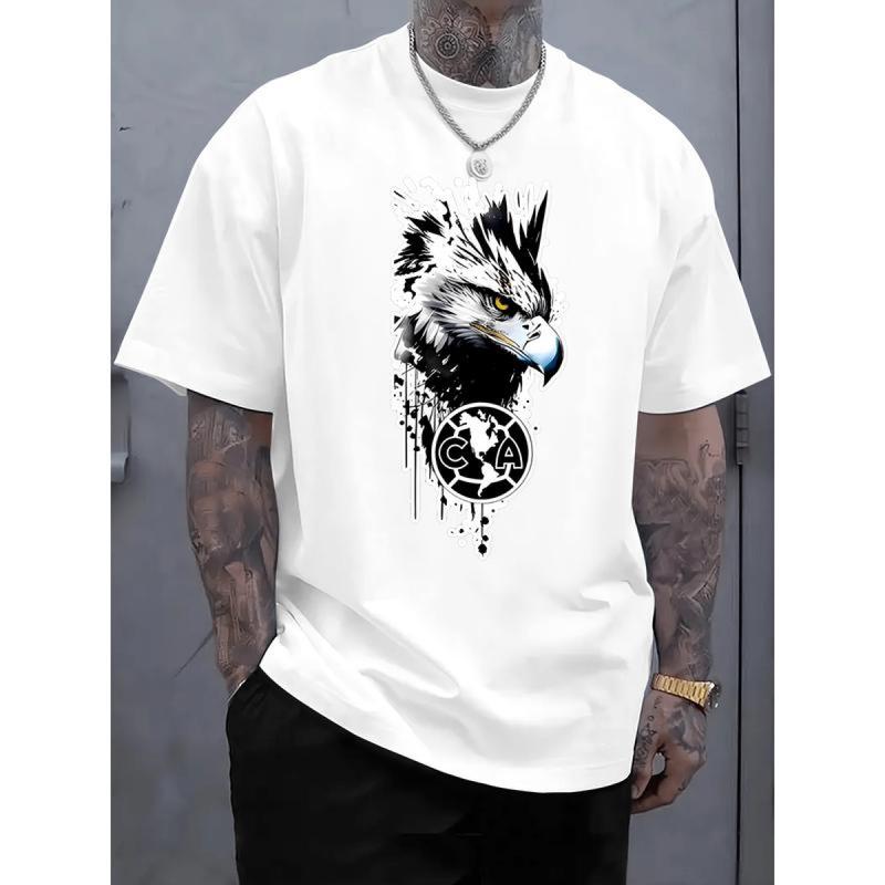 Let's Go America! Graphic T-Shirt - Club América T-Shirt, All-Season Clothing, 100% Cotton, Heavyweight 180g, Sizes S - XXL