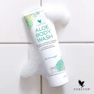 Forever Aloe Body Wash 240ml - Mirafully Generated Freshening Moisture Cleanser with Aloe & Argan Oil for Hydrating Skin Repair