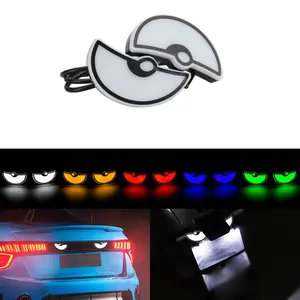 1set  LED devil eye lights flash lights motorcycle decorative lights semi-circular eye taillights eagle eye lights mini decorative accessories for cars