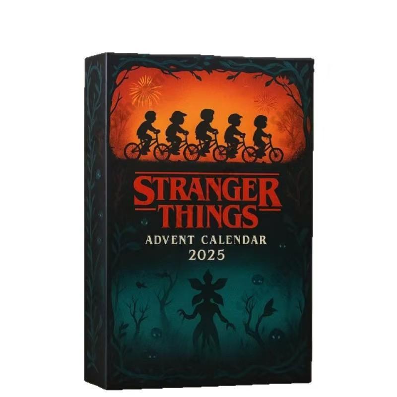 Stranger Things Christmas Countdown Calendar, Limited Edition Fan Gift Box, Immersive Experience & Daily Surprises, 2D Flat Print
