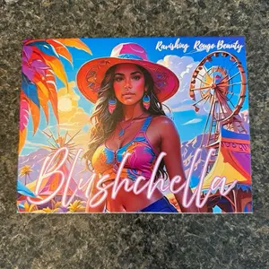 Blushchella 12 Pan Blush Palette by Ravishing Rouge Beauty - Vibrant Colors for a Radiant Look Makeup