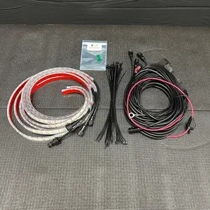 Double Row White Portal Lights