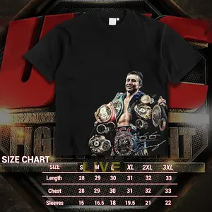 UNDEFEATED CLUB Gennady "GGG" Golovkin Chamion Heavy Cotton T-shirt Triple G Boxing Fight Night Shirt Fan Apparel Menswear Direct-to-garment Breathable Printing.