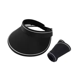 UPF 50+ Sun Visor Hat for Women Men, Foldable Wide Brim UV Protection Cap for Golf, Running, Hiking, Beach, Tennis & Outdoor Sports