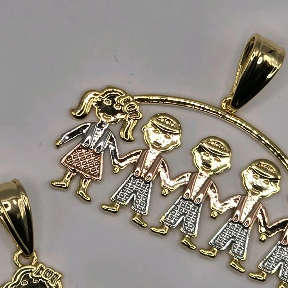 Tricolor Boys and Girls Pendant - Design Variety 1-5, Colorful Charm, Chain Not Included, Selection of Tricolor Pendants for Boys and Girls Tricolor Boys and Girls Pendant - Design Variety 1-5, Colorful Charm, Chain Not Included, Selection of Tricolor Pendants for Boys and Girls
