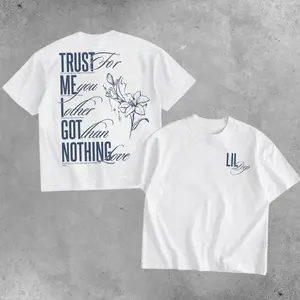 Lil Peep Trust me Shirt - Hip Hop T-Shirt - Fitted Tee - Fashion Lil Peep TShirt - Unisex Winter Fleece Lil Peep Merch, Vintage Rap Gift For Fans