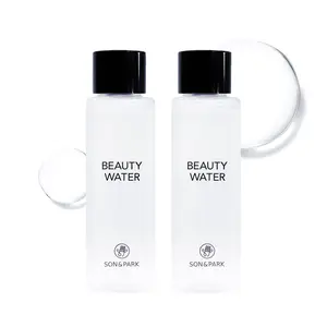SON&PARK Beauty Water 60ml * 2 Set (2.02 fl. oz) | Travel Size Rose Water Toner with Witch Hazel | Acne Treatment for Acne Prone Skin | Hydrating Exfoliating Daily Facial Cleanser | Korean Skin Care for Face