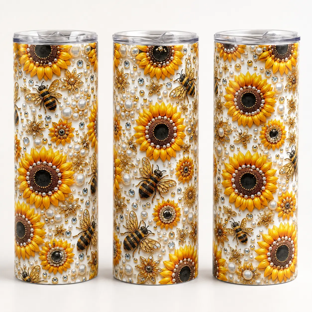 20 oz straight tumbler, with custom design