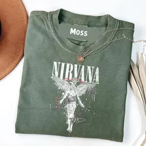 Comfort Colors Vintage Virtual Angel Nirvanas Art Band Legend 80s T-Shirt