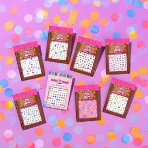 Piggy Paint 8 Pack Nail Art Sticker Bundle - Includes Various Designs for Creative Nail Art & Accessories