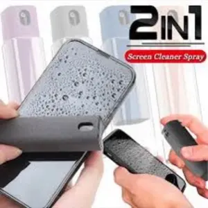 Pocket sized iPhone and other electronic device screen cleaner
