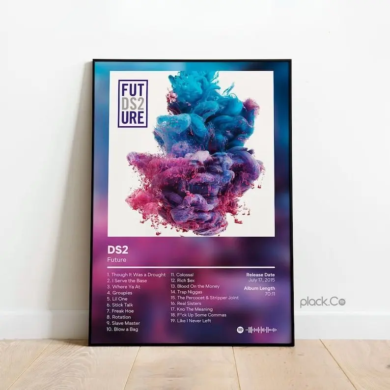 [Sale Off Up To 50%] [No Frame] Future - DS2 - Custom Album Cover - Future Rapper Poster - Dirty Sprite - Hip Hop Wall Art - Album Cover Print - Music Wall Art - DS2 Poster