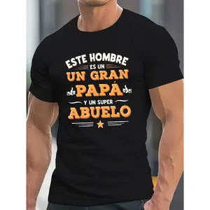 "He is a grandfather and a father" Lightweight Summer Casual Top Father's Day Gift