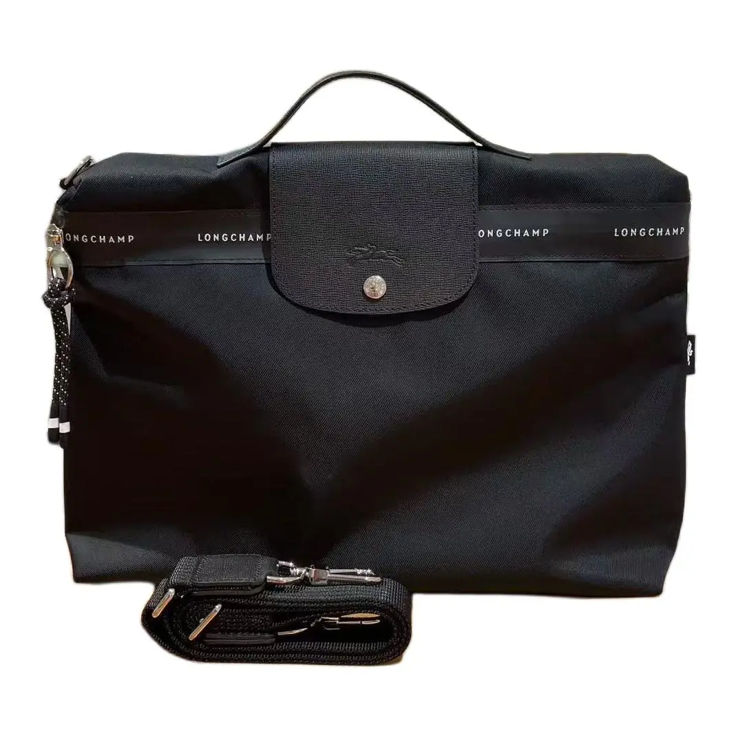 Longchamp Le Pliage Energy Solid Color Canvas Tote Bag with Detachable and Adjustable Shoulder Strap for Men and Women