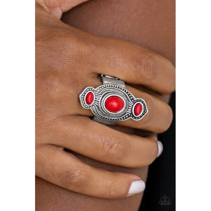 Dune Drifter - Red Ring - Paparazzi