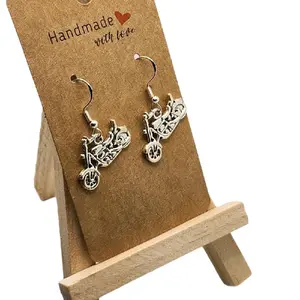 Biker Babe Statement Piece Motorcycle Earrings with Quality Metal Coating Unisex Miniature Design Intricate Details Durable Long Lasting Handmade with Love