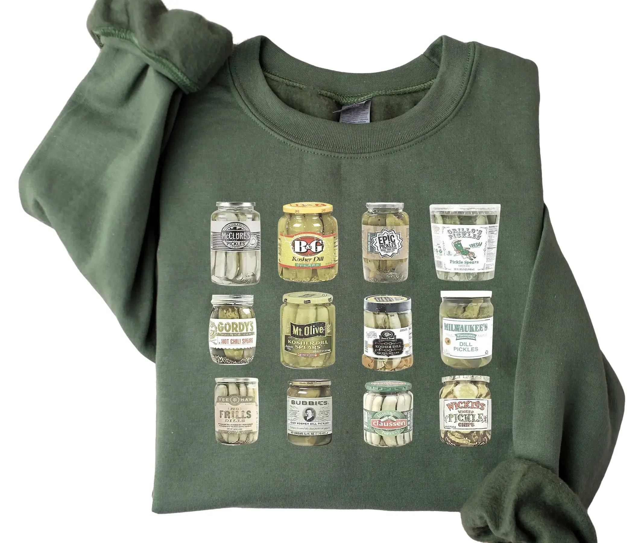 Vintage Canned Pickles Sweatshirt, Canning Season Shirts Clothing Casual