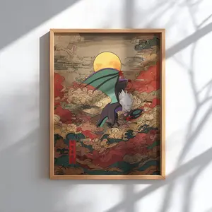 Noivern Fan Art Poster – Pokemon Inspired Wall Art Print