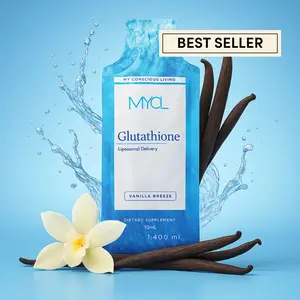 MYCL Liposomal GSH Glutathione Supplement Vanilla Breeze Flavor for Detox Immunity & Cellular Health 10ml