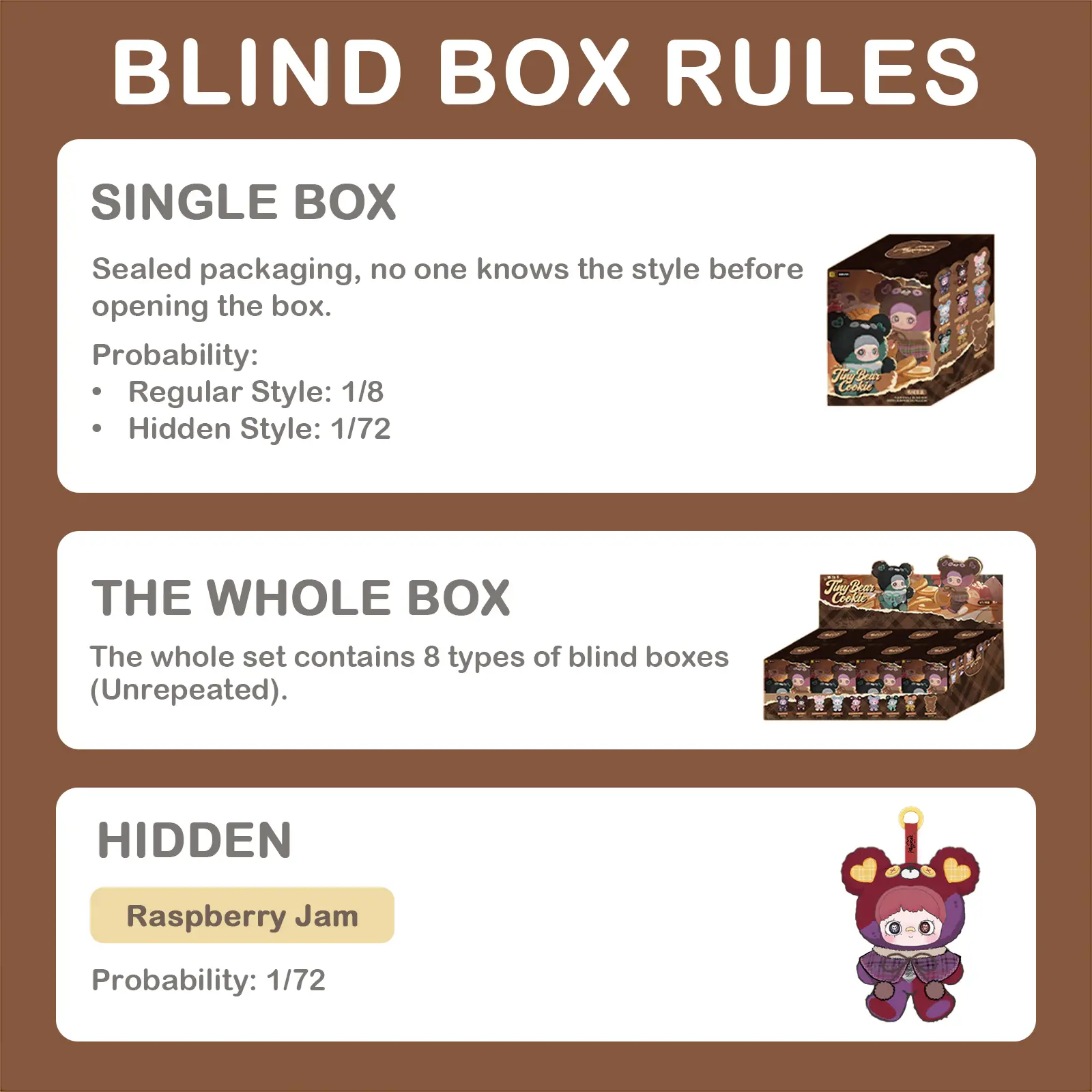 MayMei Tiny Bear Cookie Series Plush Blind Box - TikTok Shop