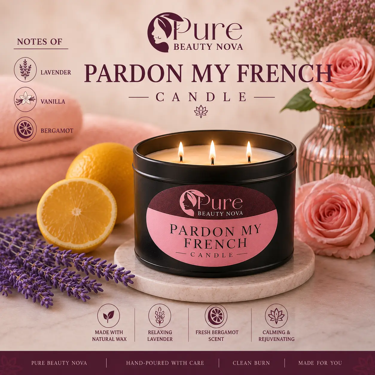 Pardon My French Scented Candle Pardon My French Scented Candle