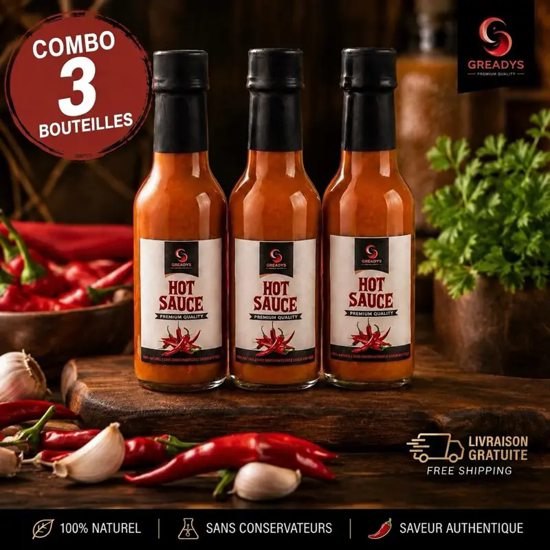 Greadys Hot Sauce – 3 Pack Combo | Premium Spicy Sauce