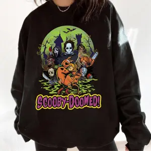Sc00by Doomed Shirt, Horror Mystery Machine Halloween, ScoobyDoo Sweatshirt Hoodie
