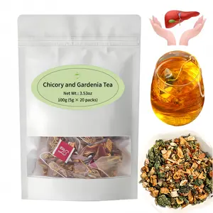 Premium Chicory and Gardenia Detox Tea Blend, Organic Cleanse Beverage Drinks, 20 Tea Bags, Pure Natural Herbal Mix, Convenient, Beautifying & Nourishing, Healthy Vegan Yes
