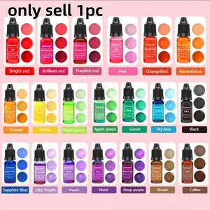 High Concentrated Candle Dye 10ML, DIY Soap Coloring Agent, Soy Wax Colorant for Handmade Soaps, Candle Dyes, Natural Stone Colors, Wax Melt