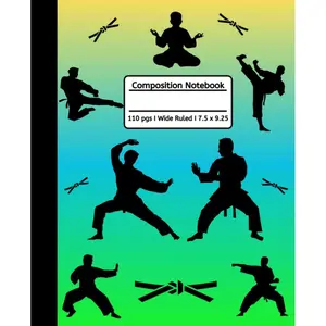 Martial Arts Composition Notebook: Boys I Wide Ruled I 110 Pgs I Primary School Book I Karate Paperback – July 23, 2023