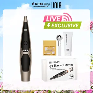 【LIVE EXCLUSIVE】INIA LUMIN 4-in-1 Eye Skincare Wand – 3 Mins a Day for Fewer Lines in 14 Days & Less Puffiness in 21, FDA-Cleared, Spa-Level Results at a Fraction of the Price, Lift & Brighten Eyes in Just Weeks