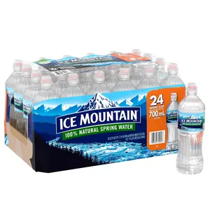 Ice Mountain Spring Water 23.7-ounce Plastic Bottles Pack of 24 100% Natural Beverage