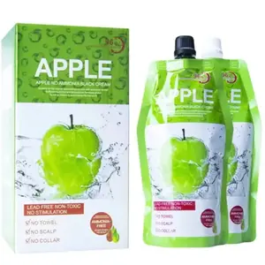 2x500ML Natural Apple Black Hair Dye Gel , Herbal ingredients black hair shampoo . Turn grey into black, black hair shampoo
