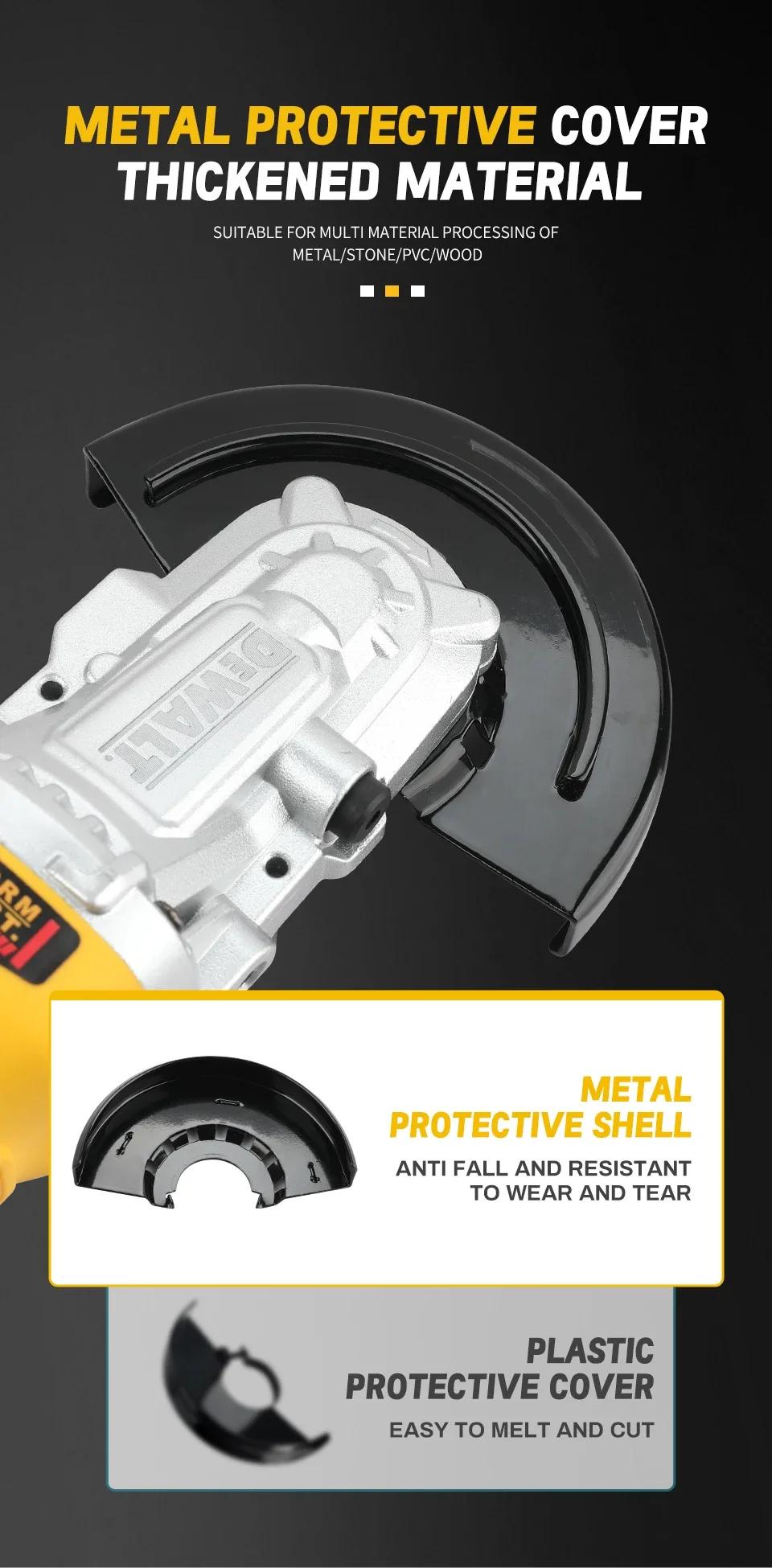 DeWalt Cordless Angle Grinder 20V MAX 9000RPM Brushless BL Motor Lithium Ion for Steel Cutting Polishing Workshop Tool